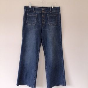 {Chaps} Denim High Rise Front Pocket EUC Wide Leg Y2K Vintage Denim Trendy Jeans